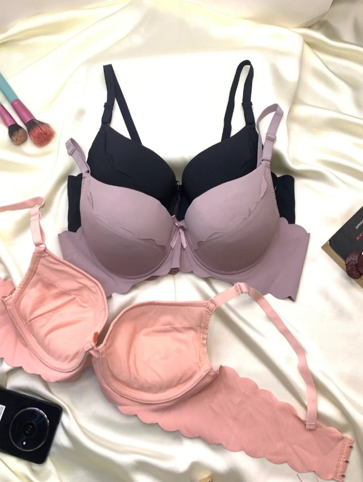 Plain Double Padded Pushup Wire Bra