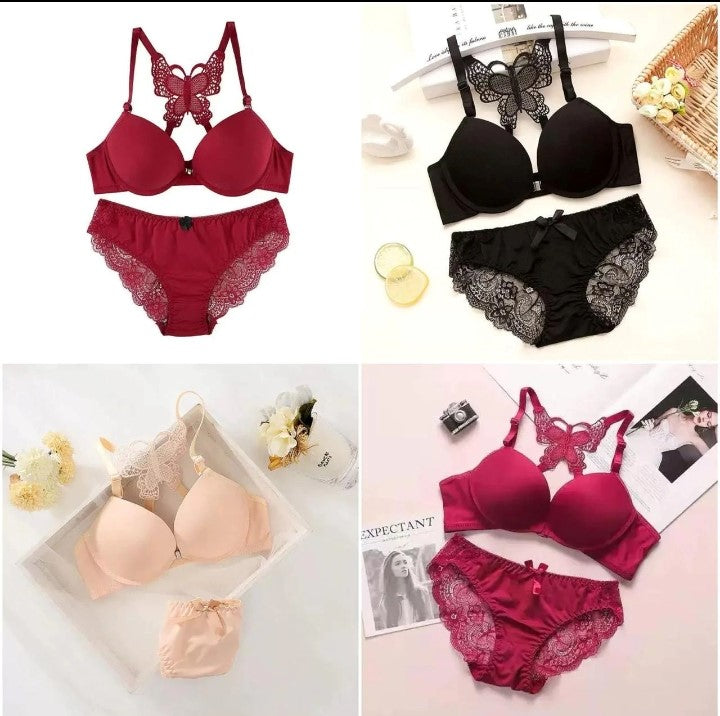 Women Styles Push Up Bra Panty Set / Lingerie Set / Lace Bra Panties