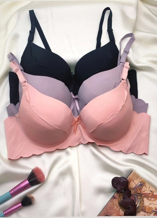 Plain Double Padded Pushup Wire Bra