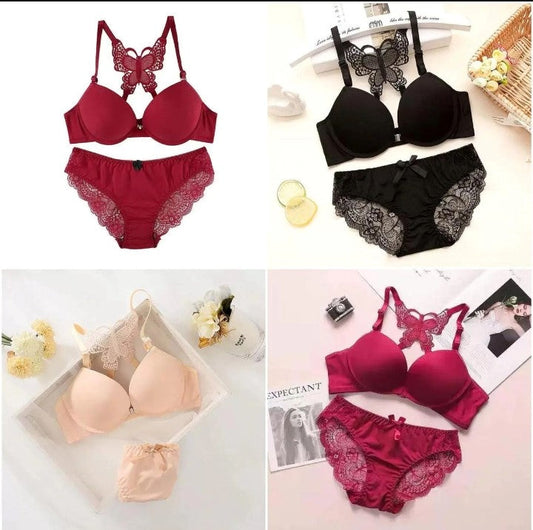 Women Styles Push Up Bra Panty Set / Lingerie Set / Lace Bra Panties